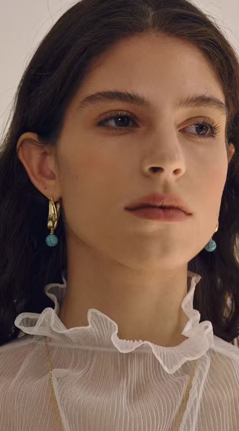Willow Breeze Turquoise Dangle Earrings