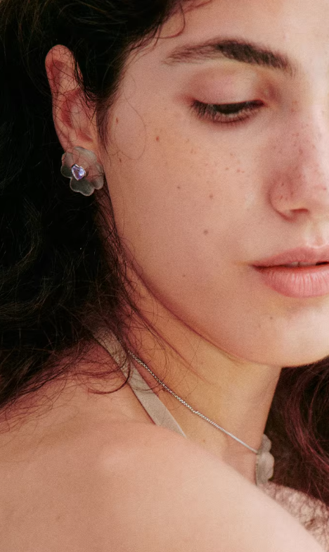 Amethyst Luck Clover Studs