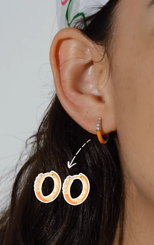 Color Pop Zircon Duo Studs