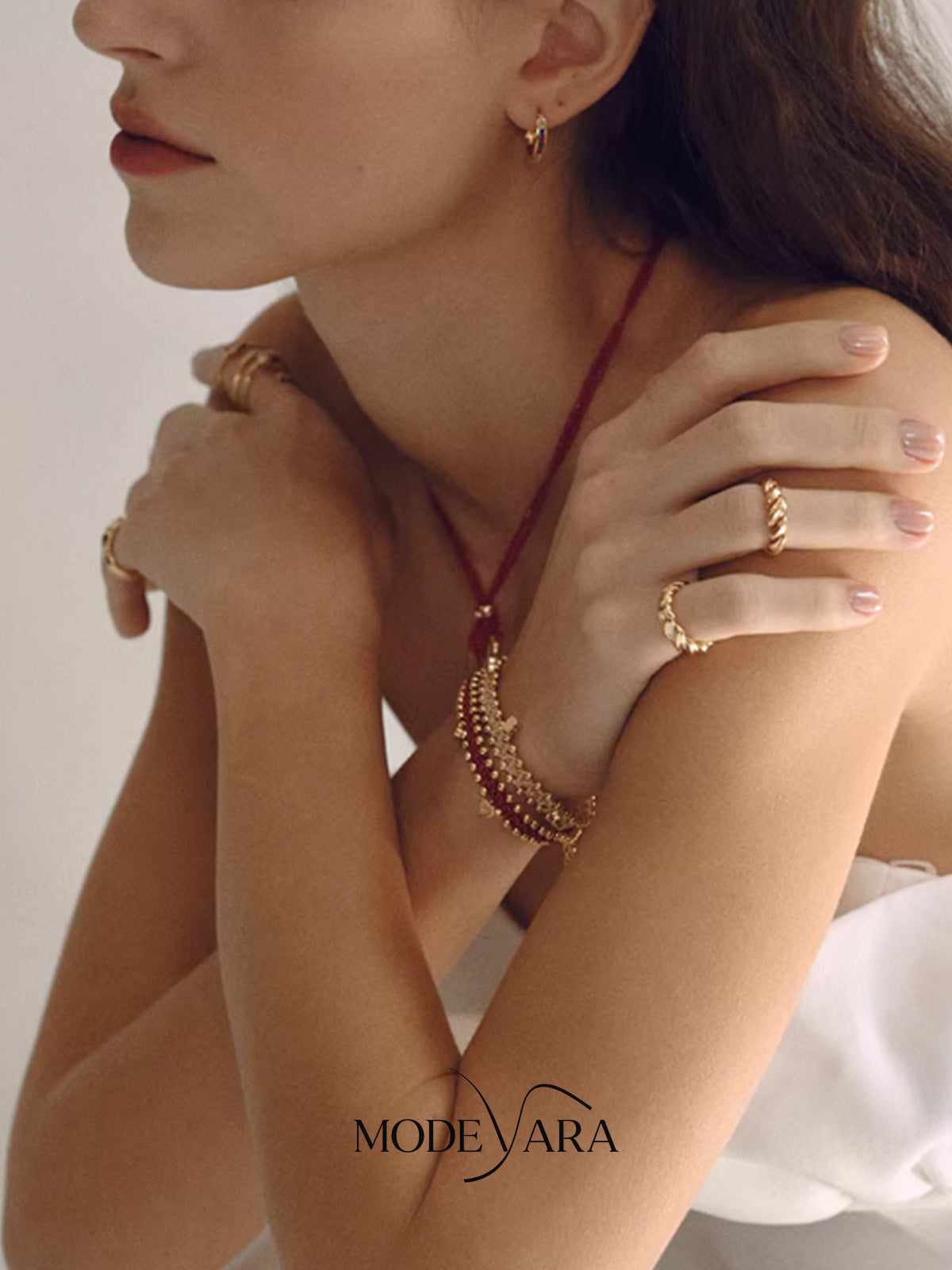Golden Ember Resin Statement Ring